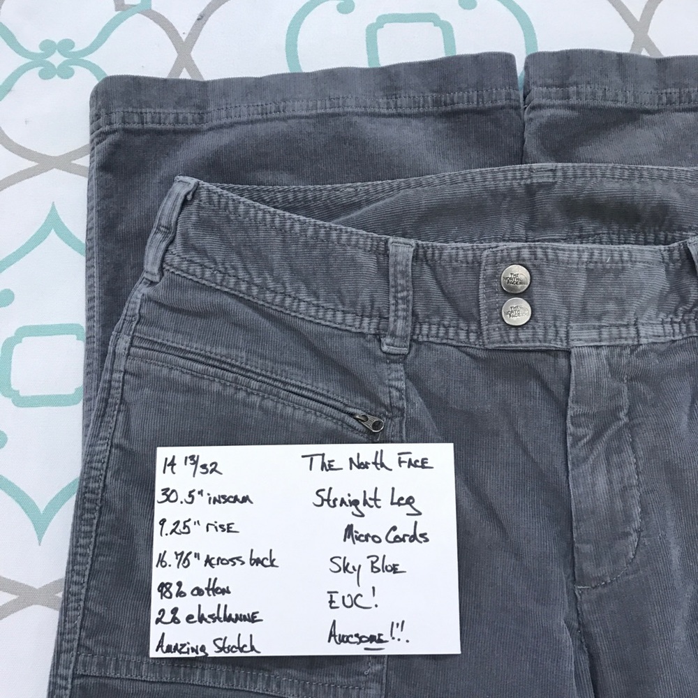 💙👖NORTH FACE! CARGO GRAY CORDS👖💙14 13/32 30.5” - Picture 6 of 8